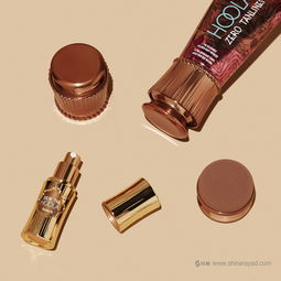 超炫古銅色Hoola護膚品化妝品包裝設計與敷貼器創新
